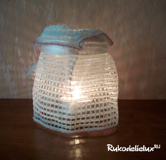 подсвечник из банки
