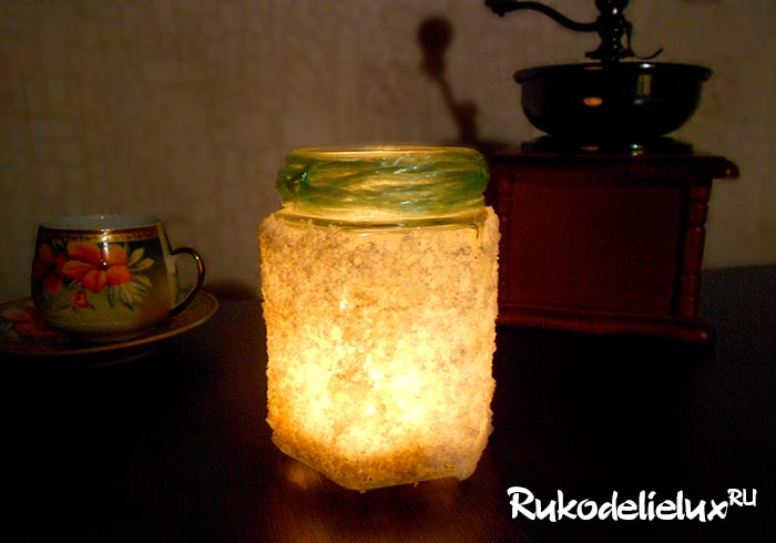 Подсвечники из банок