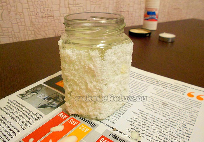 Подсвечники из банок