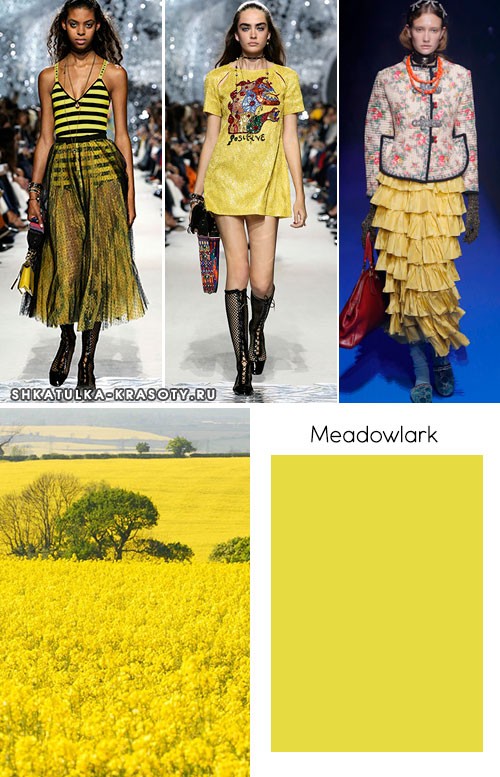 модные цвета весны и лета 2018