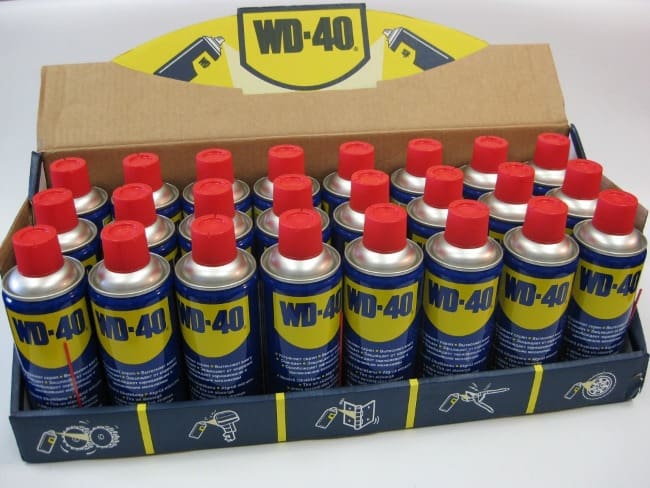 Смазка WD-40 – отличное средство против маркера