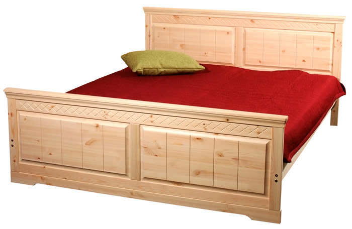 Каркас кровати из массива древесины