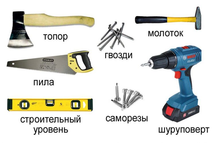 Инструменты для монтажа стропильной системы дома