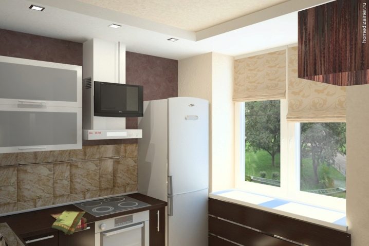 Идеи дизайна маленькой кухни с холодильником в «хрущевке»