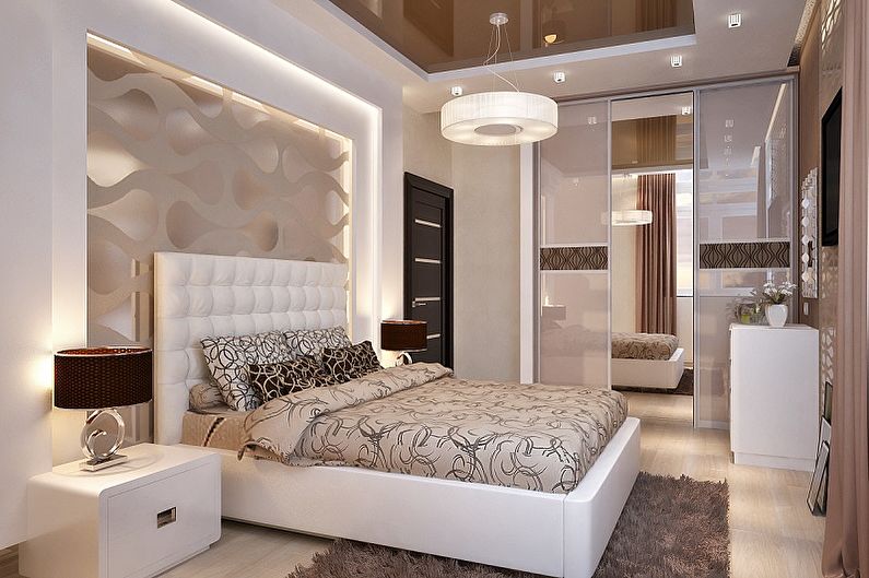 Дизайн прямоугольной гостиной спальни