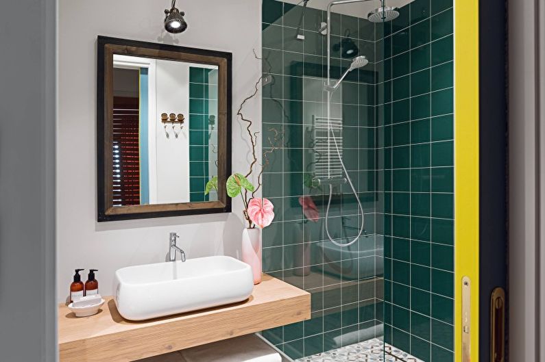 Ванная комната - Дизайн квартиры в стиле минимализм