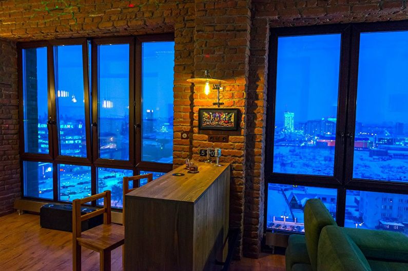 Дизайн квартиры в стиле лофт для молодой пары, Тюмень - фото