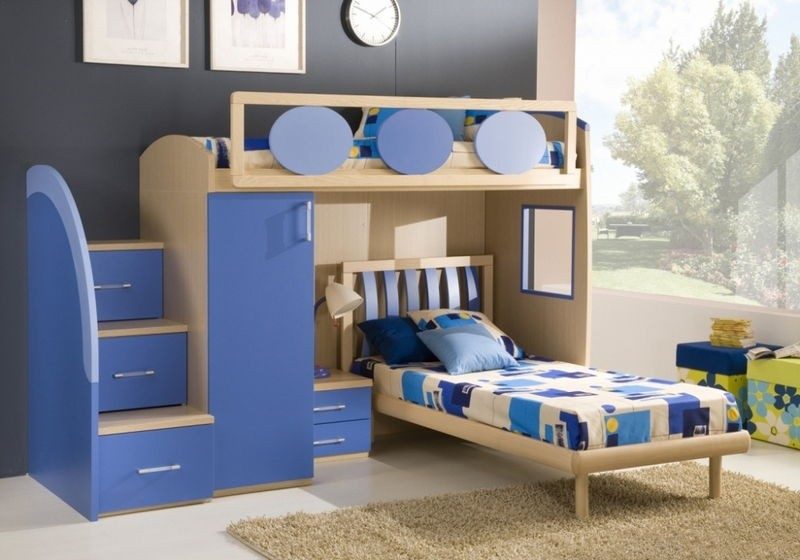 Мебель в детскую комнату с двухъярусной кроватью