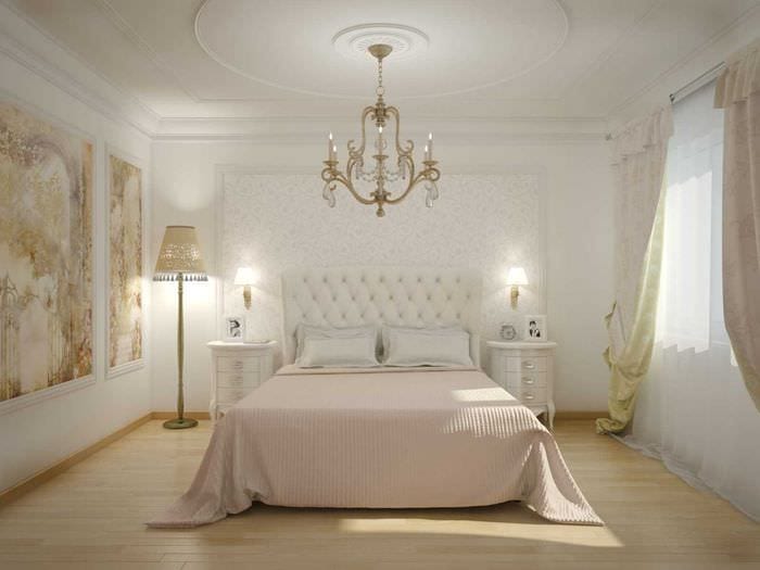 Белая спальня в морском стиле