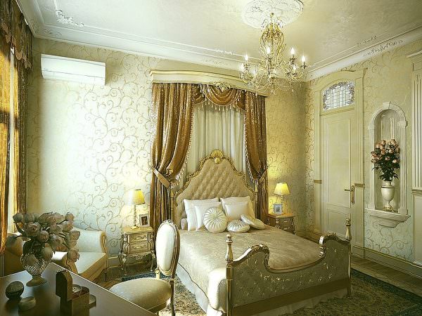 сли дополнить классический дизайн грамотно спланированным освещением, то маленькая спальня может превратиться в по-настоящему королевскую.