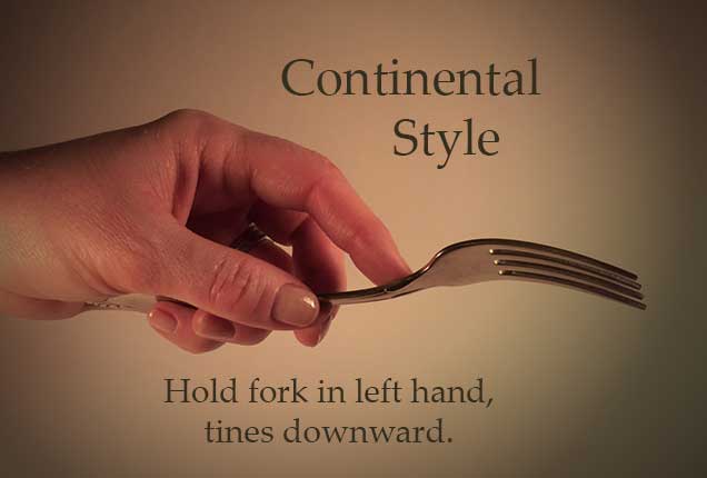 how to hold a fork