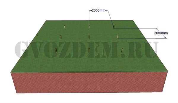 Размеры между столбами