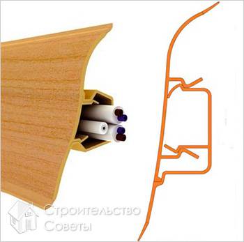 Плинтус с кабель-каналом