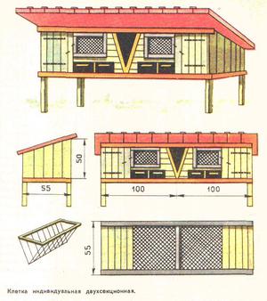 Из чего построить крольчатник